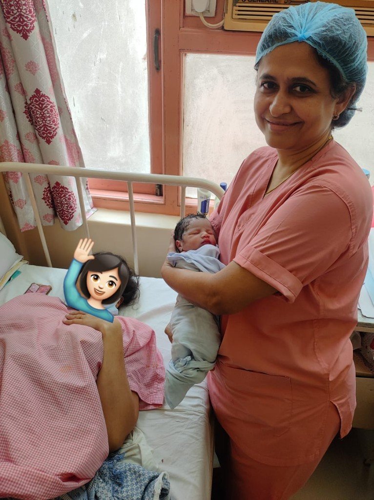 With a newborn in the ward