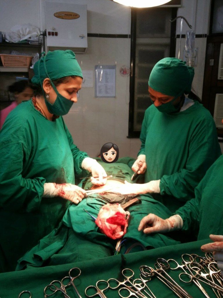 Surgery in progress